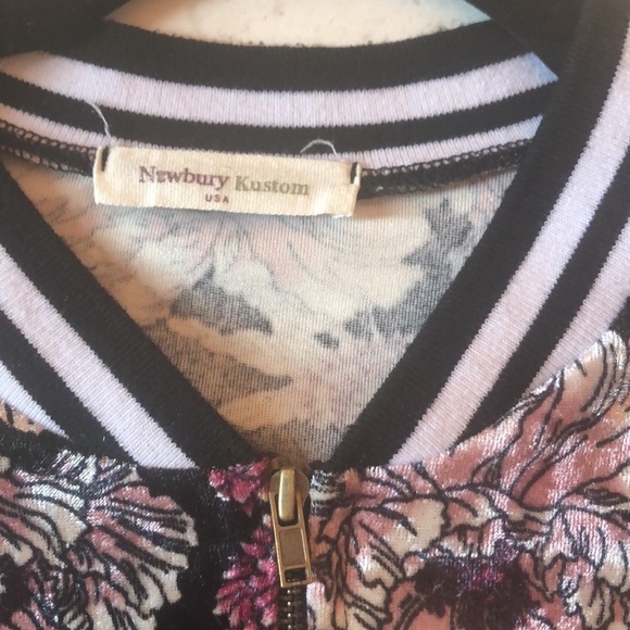 Newbury Kustom floral bomber jacket - Picture 4 of 5